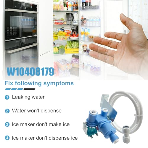 Whirlpool W10408179 Refrigerator Water Inlet Valve with 3 Ports