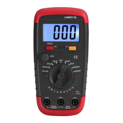 A sixx Capacitor Tester, Capacitance Meter, Portable Capacimeter, LCD Digital for Measuring for Test