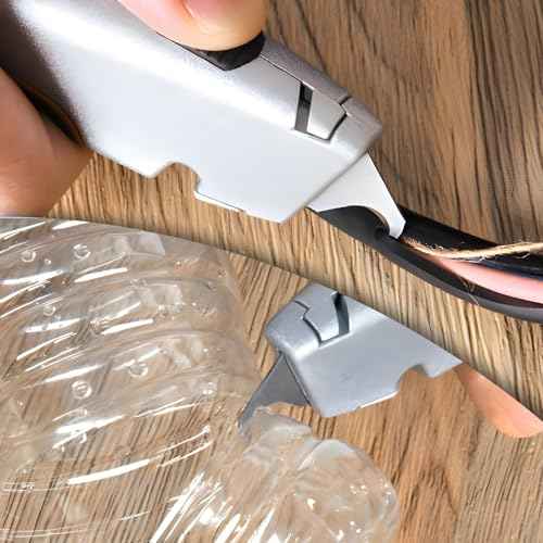 60pcs Utility Hook Blades, Heavy Duty SK5 Steel Hook Blades for Utility Knives, Box Cutter, Carpet, Roofing