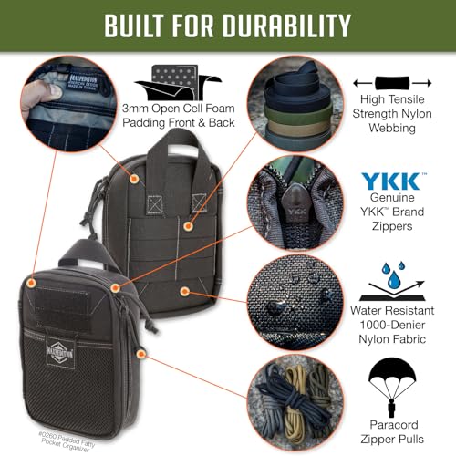 MAXPEDITION Padded Fatty Pocket Organizer (5¡± x 2¡± x 7¡±) EDC Pouch, Tactical Tool Pouch for Organization, MOLLE Accessories for Everyday Carry, 0260