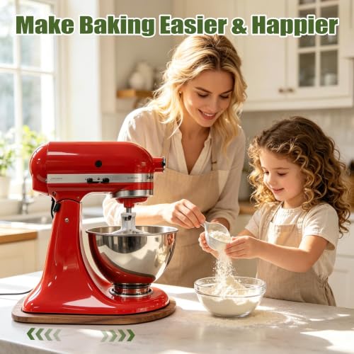 AVYREXO Mixer Slider Mat for KitchenAid 4.5-5 Qt Tilt-Head, Pine Brown