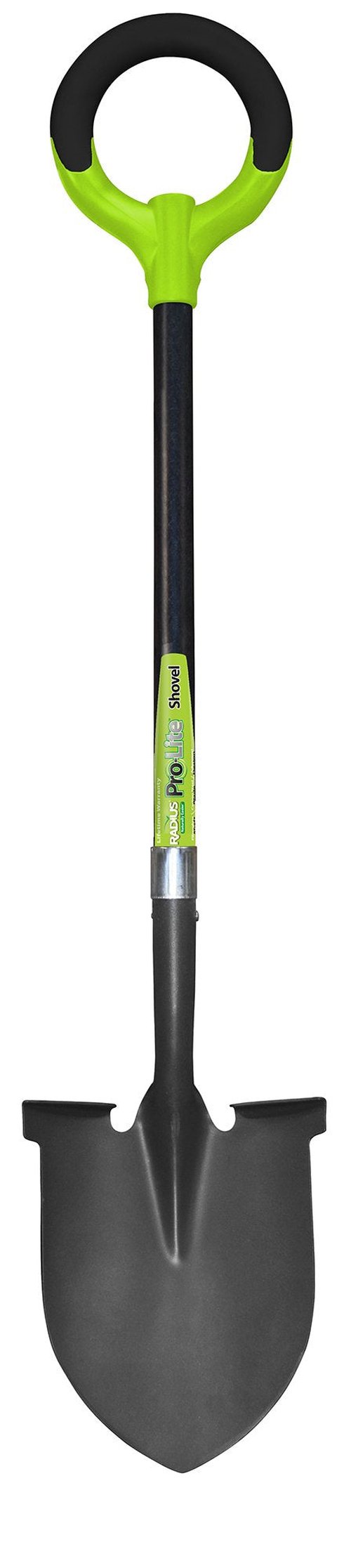 Radius Garden 25202 Pro-Lite Carbon Steel Shovel, Green