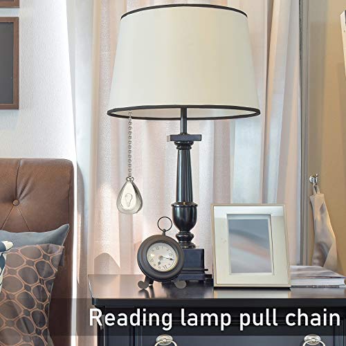 Patelai 4 Pack Silver Ceiling Fan Pull Chain Extenders with Fan & Light Patterns