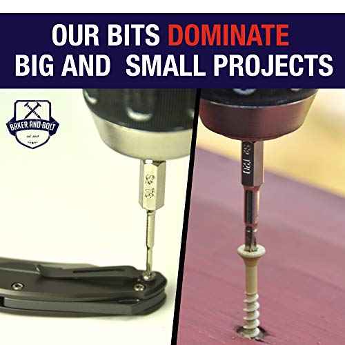 Slotted Screwdriver Bit Set | Premium12pc Complete SAE Set Bit Holder and Storage case Precision 1/4in Hex Shank Magnetic Flat Head Drive Bits Set 2 in Long Security Set for Drill Impact Drivers