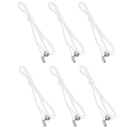 Sliverdew 6 Pack Pull Cord for Ceiling Switch Ceiling Fan Pull Chain Extender Light Pull Cord String with Connector Pull Chain Extension for Ceiling Fan Light Fixture Light Bulb