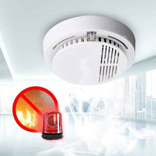 Smoke Alarm detectors are Used in Household Kitchens or Offices to detect Gas Alarms (1-Pack)