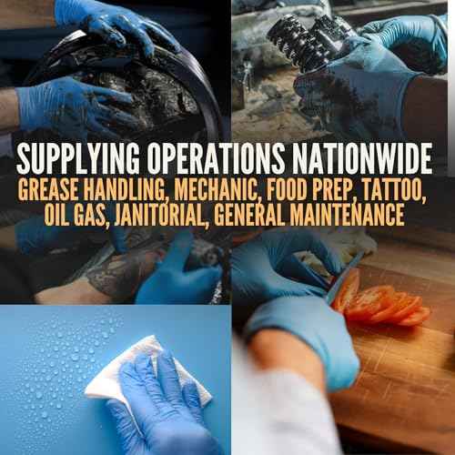 Cestus 5 Mil Nitrile Gloves Disposable Latex Free, Chemical Resistant, Mechanic, Food Prep, Tattoo, Cleaning, Bulk