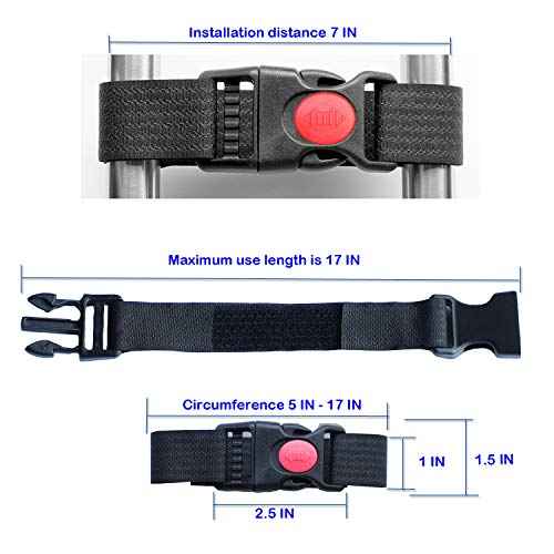 French Door Fridge Lock Multifunctional Baby Cabinet Lock for Refrigerators Cabinets RV Cable Tie Best Gifts for Child Safety Products Black 2 Pack