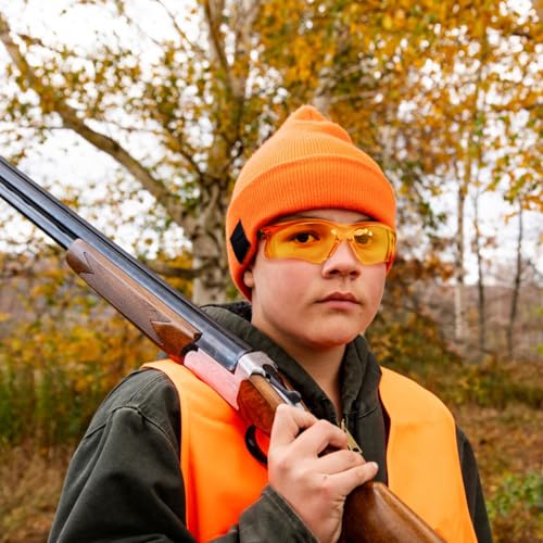 Shooting Glasses for Youth & Small Face Adults - Anti-Fog ANSI Z87.1 Certified Teens Range Shooting Eye Protection
