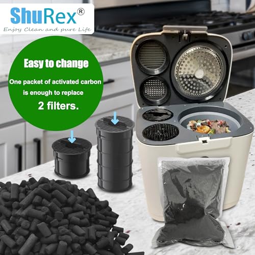 Odor-Absorbing Carbon Refills for Fylecen Kitchen Compost Bin