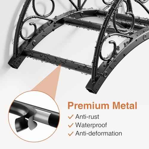 Wall Mounted Hose Holder - Metal Water Hose Holder - Hose Hanger Hose Hook for Water Hose Extension Cords Vacuum Hose.