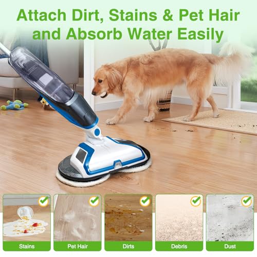 8 Pack Mop Pads Replacement for Bissell Spinwave 2124 Hard Floor Mop - Zeekech
