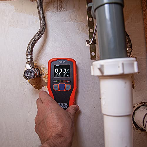 Klein ET140 Pinless Moisture Meter for Building Materials, Detects Up to 3/4-Inch