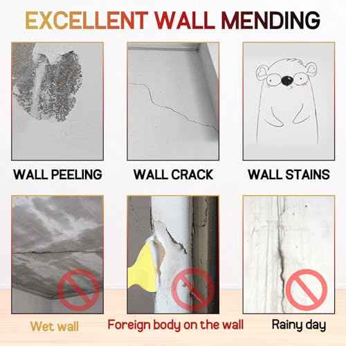 Sugelary Drywall Patch Repair Kit with Scraper, Wall Spackle Repair Paste, Wall Mending Agent Quick and Easy Solution to Fill The Holes for Home Wall, Plaster Dent Repair and Wood Scratch Repair