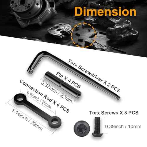 2Pack Prevent Rotation Pins for Precision Machine and Motorcycle Engines ,Balancing Bars for Vehicle and Aircraft Models, Non Slip Rotation Pins