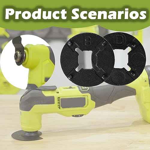 692496002 Multi-Tool Blade Adapter for Ridgid JobMax R8223404 Oscillating Tool Adapter Compatible with Ryobi MT100G MT100 PSL1MT01 NT1MT P343 P570 (2 pcak)