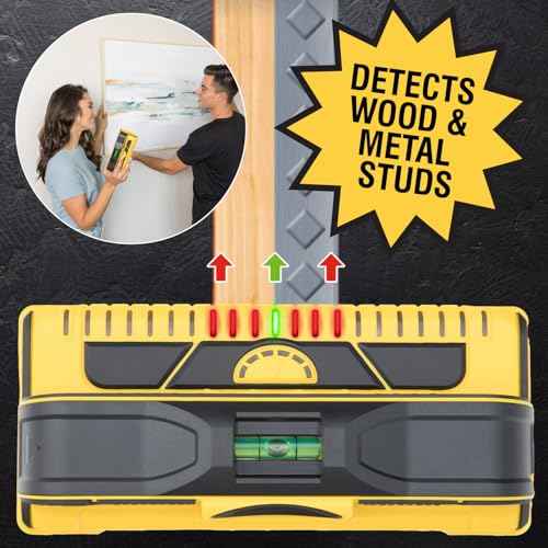 Franklin Sensors Prosensor M210 Stud Finder With 13-Sensors, Wood & Metal Stud Detector/Wall Scanner, Live Wire Detection, Made in the USA