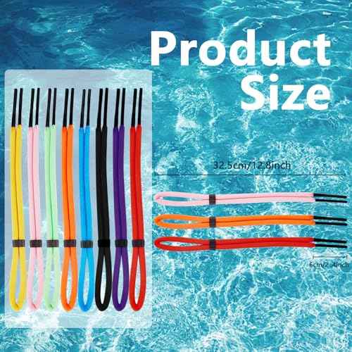 8 Pcs Floating Sunglasses Straps Buoyant Glasses Retainer for Water, Universal Adjustable Floatable Eyewear Lanyard for Boating Kayaking Fishing Paddleboarding Beach Lake Pool