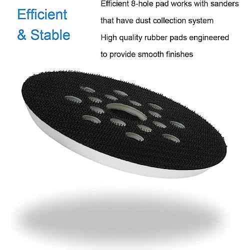 5 in. Hard Hook & Loop Sander Backing Pad for Bosch ROS20VSC, ROS20VSK, ROS20, ROS20VS, ROS10 Random Orbit Sander