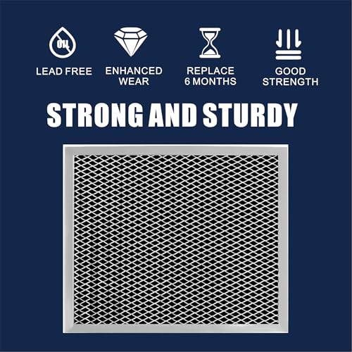 SUBSTIGO 41F Range Hood Filter 8.75 x 10.5 in - Grease Mesh + Charcoal Carbon, 97007696 Replacement