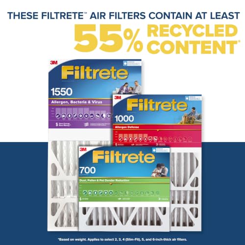 Filtrete 16x25x5 MERV 11 Air Filter - Pack of 2 for Lennox HVAC Systems