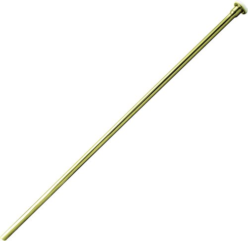 Westbrass D105KFHX-01 5/8" x 3/8" OD x 20" Flat Head Riser Supply Line Kit with Cross Handle Angle Supply Shut Off Valve for Toilet, Polished Brass
