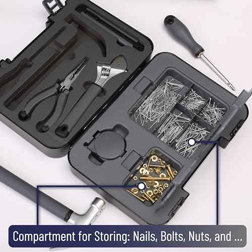 Bates- Household Tool Kit, Small Tool Kit, Tool Set for Home, Small Tool Box Set
