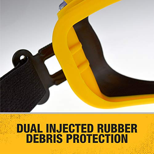DeWalt DPG82 Anti-Fog Dual Mold Safety Goggle - Clear, 1 Pair