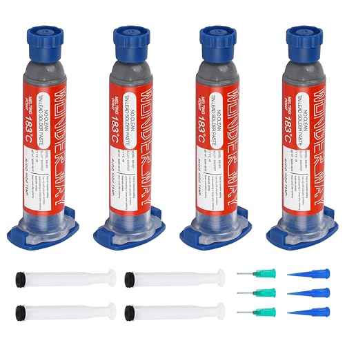 Wonderway Sn63/Pb37 T4 Tin Lead Solder Paste 183¡É Melting Point No-Clean(30gx4Packs)