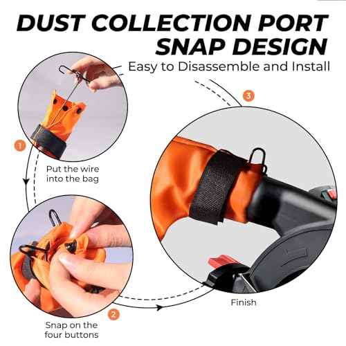 2 PCS Large Capacity Miter Saw Scraps Collector Bag with PVC Transparent Window,Universal Collector Bag for 255 Miter Saw, Scraps Collector Bags for Collecting Wood Chips,Particles from Miter Saws