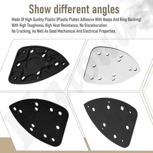 2 Pack 039065005001 Mouse Sander Replacement Pads Compatible with Ryobi Ridgid/Homelite CFS1503K CFS1503 CFS1502 CFS1503G for Ryobi Mouse Sander Replacement Pad