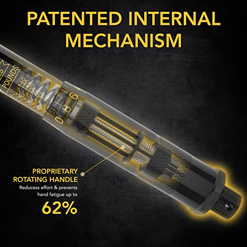 LEXIVON 1/2-Inch Drive Click Torque Wrench 10-150 Ft-Lb, Standard Variation LX-183