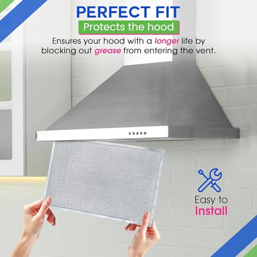 Bagean 2-Pack 11.81 x 17.32 in Allure Range Hood Filter BPS1FA36 Replacement