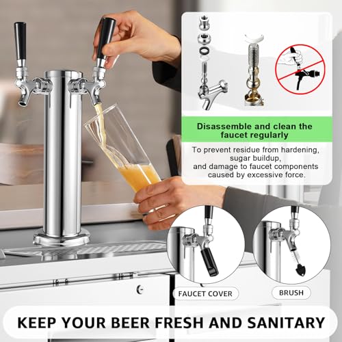 Dual Tap Kegerator Tower 3