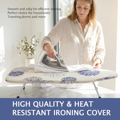 Dahlia 12.5"x32" Mini Ironing Board Cover and Pad (Fits 30"-32" Boards) - SheeChung