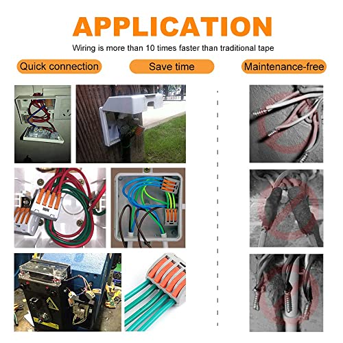 Zhushan 230 PCS Electrical Wire Connectors Nuts Kit - 28-12 AWG, Multiple Conductor Sizes