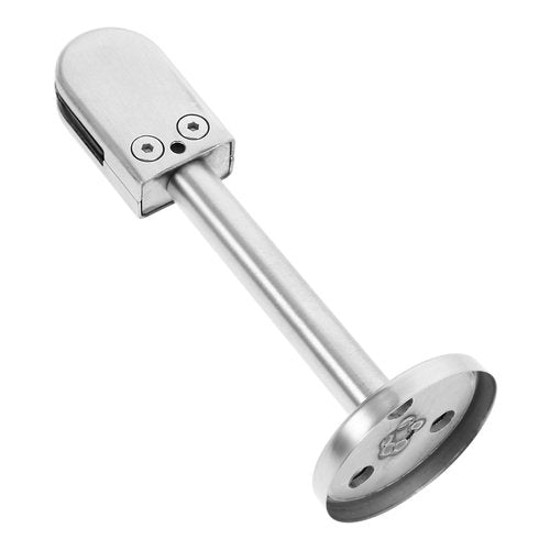 POPETPOP Glass Clamp with Rod Durable Support Bracket for Glass Partitions Screens and Handrails Clip with Rod for Reliable Stability and Safety