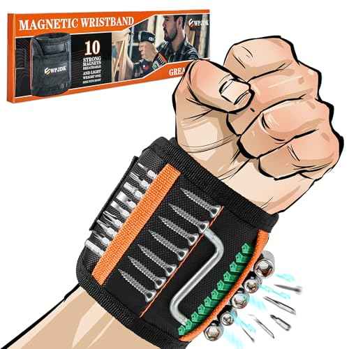 Magnetic Wristband for Holding Screws, Drilling Bits, Nails, Stocking Stuffers Gifts for Men Father's Day Gift Christmas Gifts for Dad Birthday Gifts for Men Dad Gadget Gifts for Husband