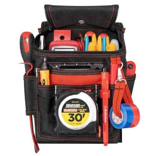 Hultafors Work Gear HT5124 Medium Ziptop Utility Pouch, Heavy Duty Ballistic Polyester, Double-Pull Zipper, Large Front Panel Pocket