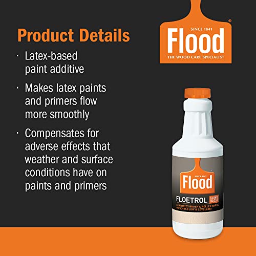 Flood Floetrol Latex & Acrylic Paint Additive 32 Fl Oz - Improves Flow & Finish