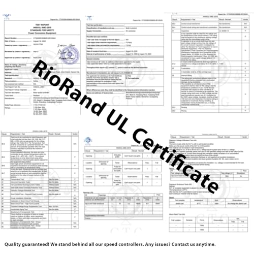 RioRand 30A-Green PWM DC Motor Speed Controller 7-70V for Brushed Motors