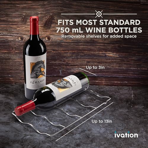 Ivation 6 Bottle Black Thermoelectric Wine Cooler & Chiller with Digital Temp