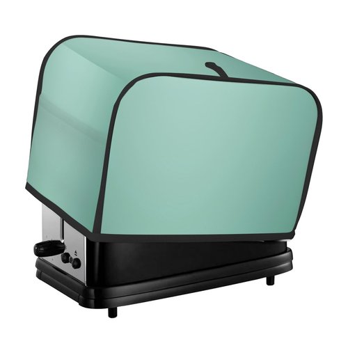 Teal Toaster Cover 4 Slice Wide Slot Washable Kitchen Appliance Covers Fingerprint Bread Machine Dust Cover Small Toaster Oven Accessories Covers Bread Maker Bag Women Gift