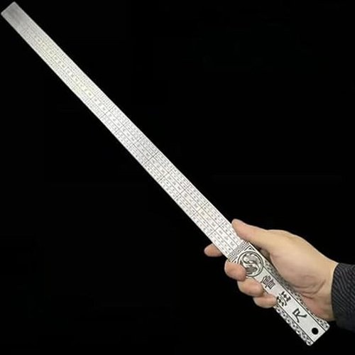 Heavy Duty Ruler, Heavys Dutys Rulers Self Defense, Stainless Steel Double Sided, Metal Kit - Straight Edge, Self Defense Rulers Hand Centimeter Inch Dual Scale Measuring Tool (Special Edition)