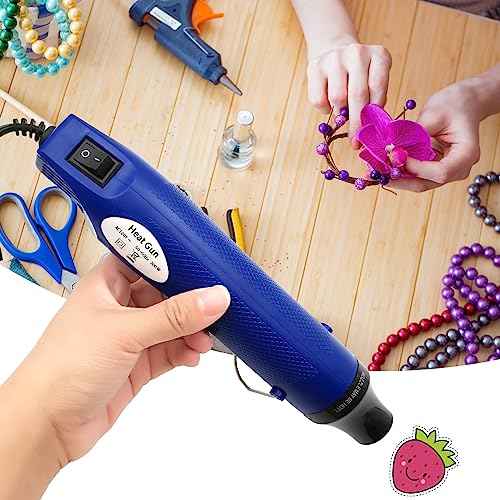 Heat Gun, Mini Hot Air Gun for DIY Crafts Portable Heat Air Gun Tool for Embossing Shrink Wrapping Drying Paint