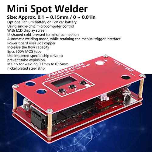 Mini Spot Welding Machine 10AWG Multi Wire Portable Lithium Battery Spot Welder for Capacitor Automatic Control