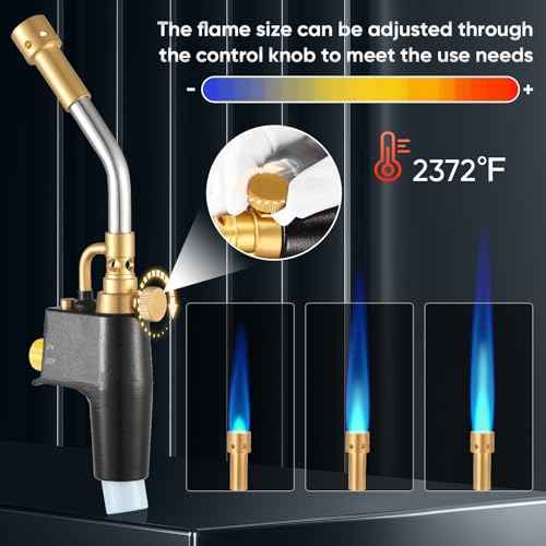 Heat Propane Mapp Torch Multi Purpose Includes 3 Nozzles/Tips High Intensity Trigger Start Torch Heat Shrink Torch