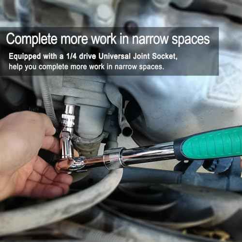 4-Piece 3/8 Inch Drive Extension Bar Set, Includes 3, 6, and 10 Inch Extensions and 3/8 Inch Drive Universal Joint Socket