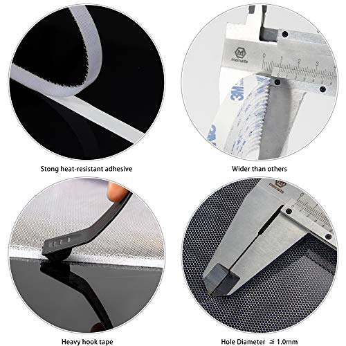 Flyzzz 39.37x59.02 Inch Self-Adhesive Window Screen Mesh Netting Pack White