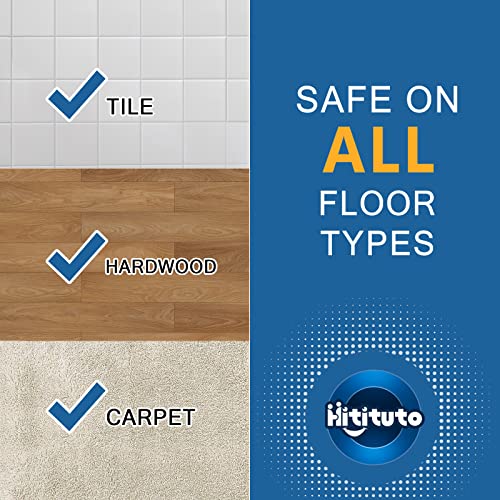 Hitituto Disposable Waterproof CPE Shoe Covers 100 Pcs Non-slip Large Fit for Men US 11 & Women US 13